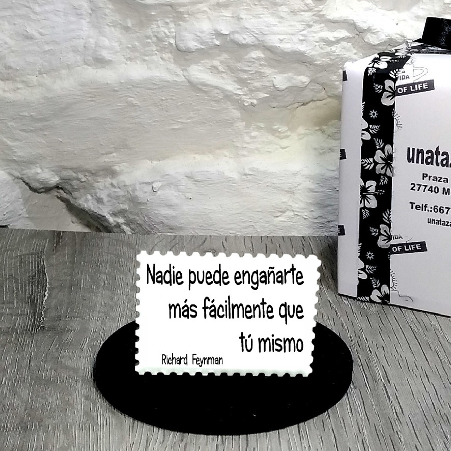 IMÁN. Nadie puede engañarte más fácilmente que tú mismo.Richard Feynman
