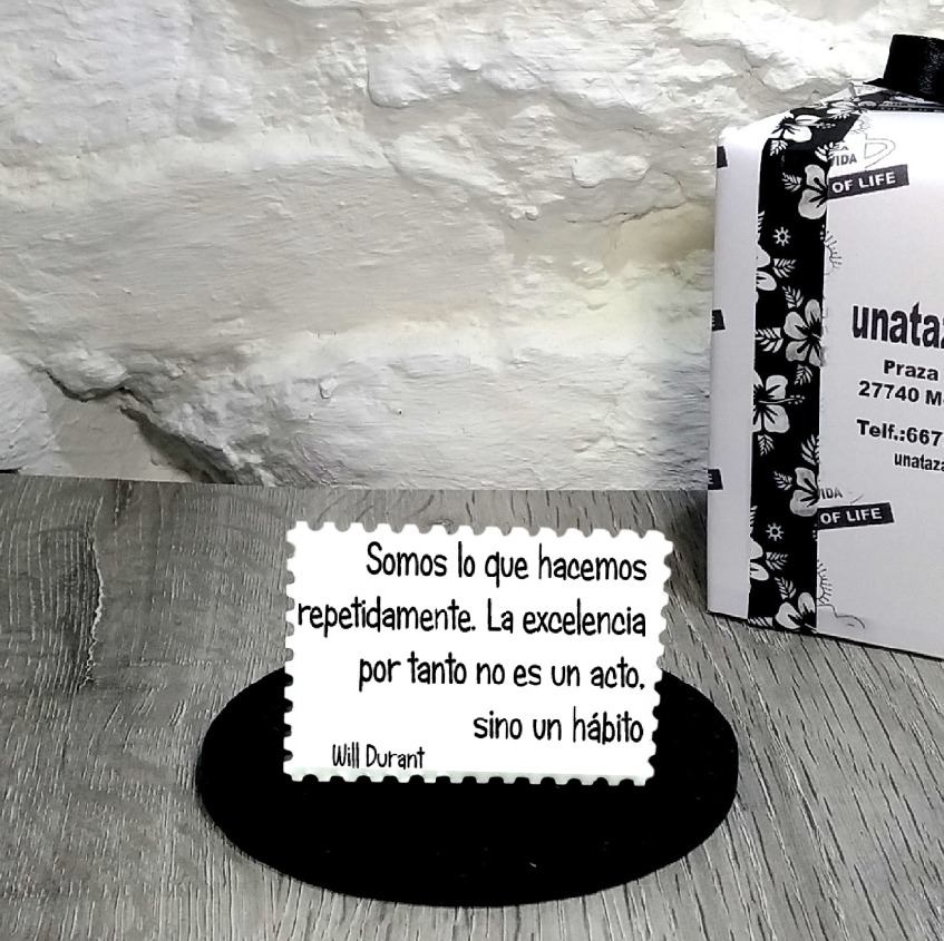 IMÁN. Somos lo que hacemos repetidamente. La excelencia por tanto no es un acto, sino un hábito