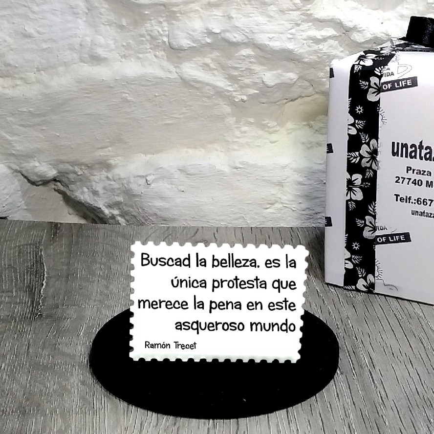 IMÁN. Buscad la belleza, es la única protesta que merece la pena en este asqueroso mundo.Ramón Trecet