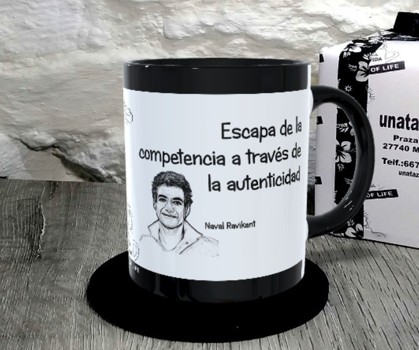 TAZA. Escapa de la competencia a través de la autenticidad.Naval Ravikant.1