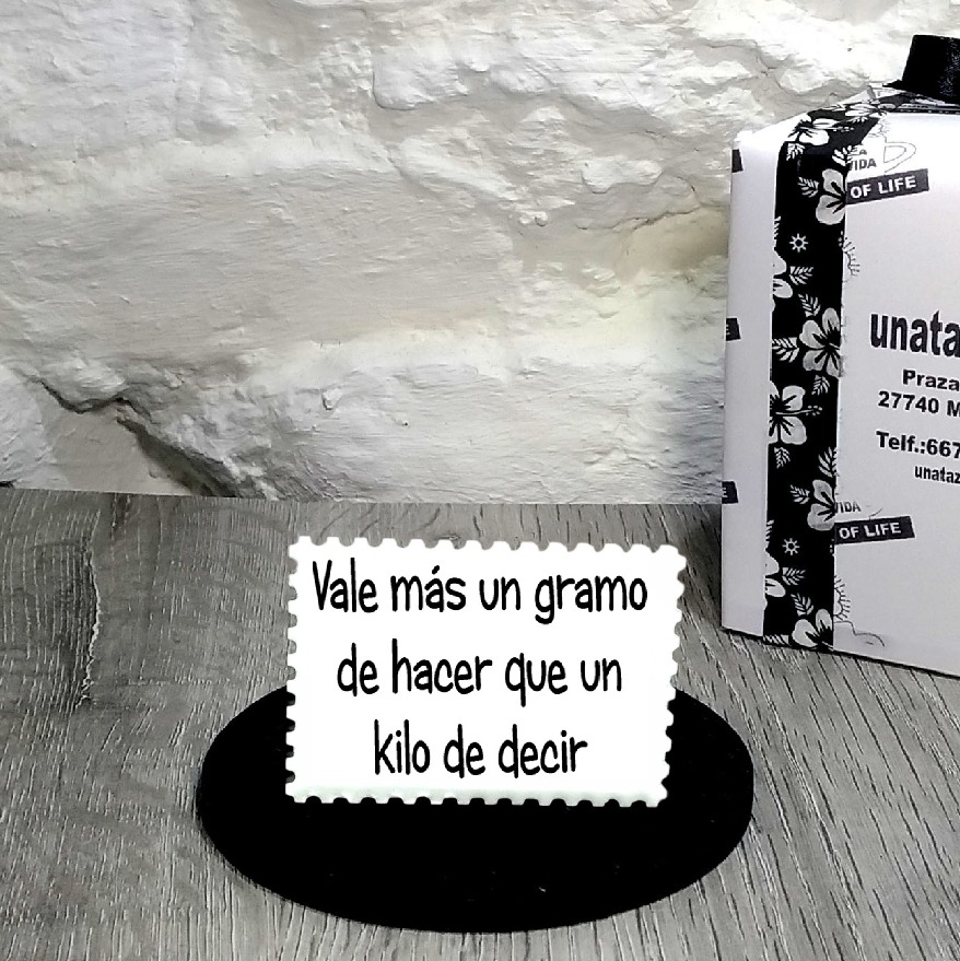 IMÁN.Vale más un gramo de hacer que un kilo de decir
